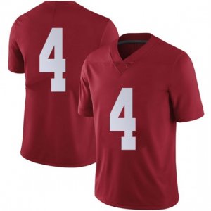 NCAA Men's Alabama Crimson Tide #4 Christopher Allen Stitched College Nike Authentic No Name Crimson Football Jersey UO17N00YP